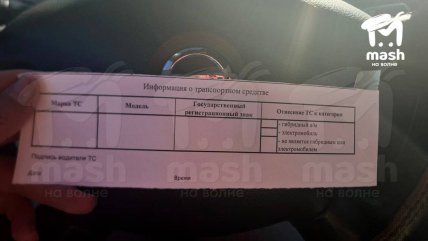 Анкета для въезда авто на Крымский мост