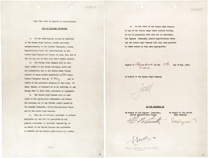 Акт о капитуляции Германии от 7 мая 1945 года