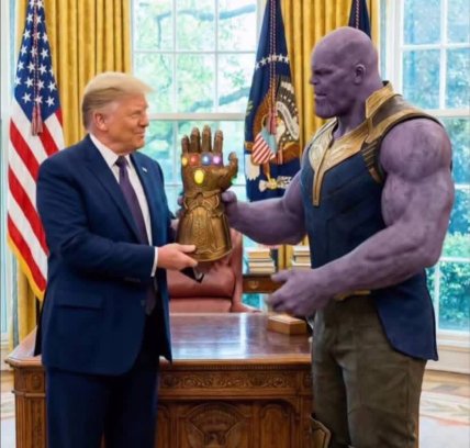 Танос та Дональд Трамп