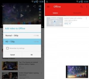Приложение YouTube научилось работать оффлайн