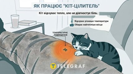 Чому коти лягають на хворі місця