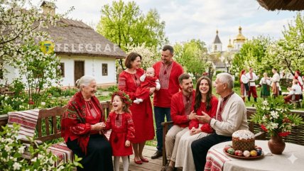 українці із сім’єю родичі