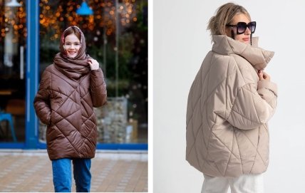 пуховик с воротником