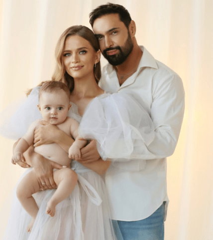 Козловский с женой и сыном