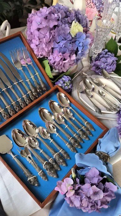 Набір столових приладів з мельхіору часів СРСР