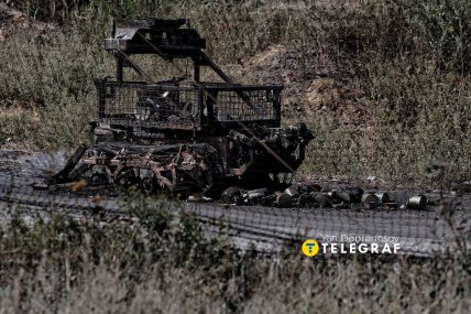 Пошкоджений НРК у Дружківці. Фото: Ян Доброносов "Телеграф"