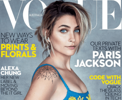 Пэрис Джексон на обложке Вог
