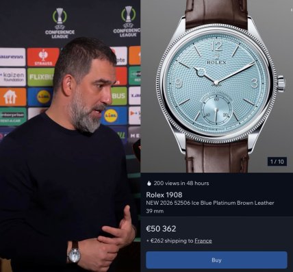 Туран показал часы Rolex 1908