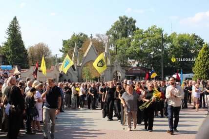 Похорон Андрія Парубія, Личаківський цвинтар, Львів