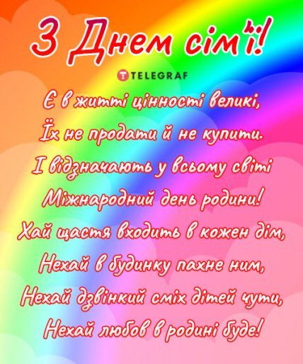 Листівки з Днем сім’ї 2022