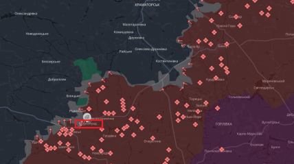 Мирноград на карті
