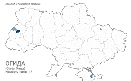 В Україні живе 17 людей з прізвищем Огіда