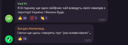 Коментарі під відео