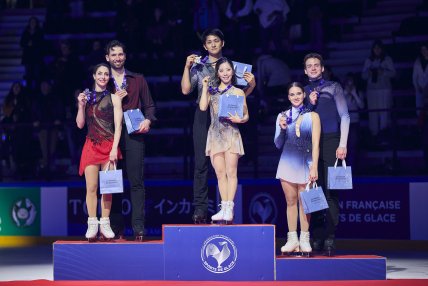 Призеры Гран-при Франции-2025 по фигурному катанию