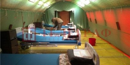 Мобільний госпіталь для хворих СОVID-19 в Івано-Франківській області