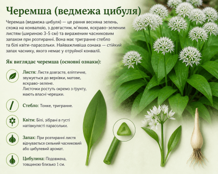Як виглядає черемша та як її розпізнати