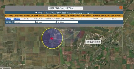 Удар по місцю запуску шахедів у Криму 24.06.2026
