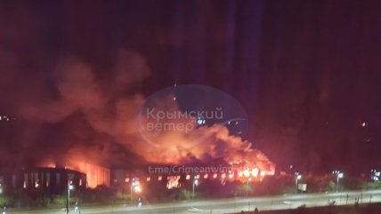 Состав Уайлдберриз в Симферополе горит после атаки