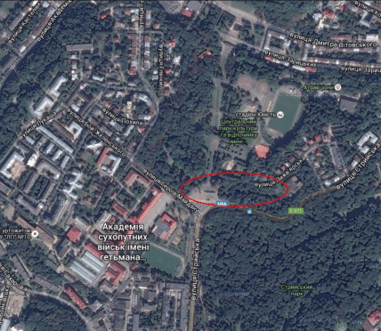 Кладбище в парке культуры во Львове