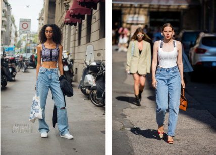 Широкие джинсы