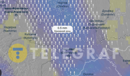 Крижаний дощ в Івано-Франківську та Чернівцях