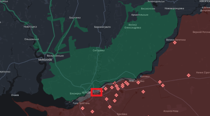 Настуление россиян возле Антоновского железнодорожного моста