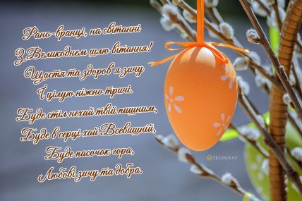 картинка з Великоднем вітаю 12 квітня