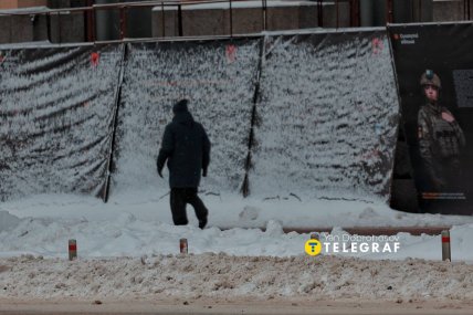 Киев засыпало снегом 16 февраля