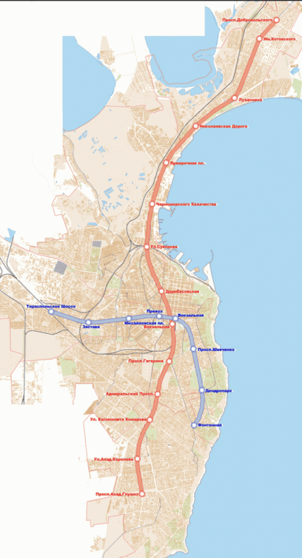 Проект метро в Одессе