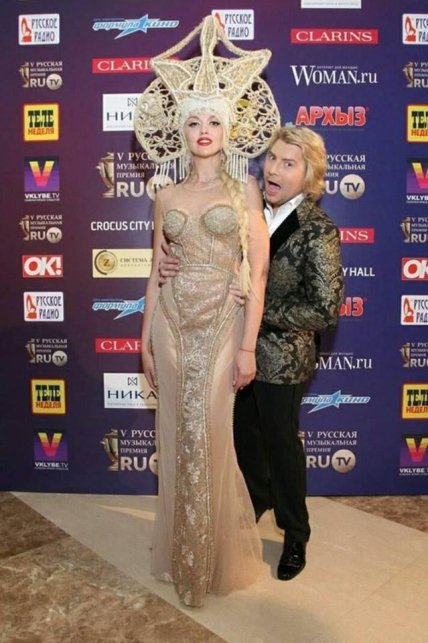 Полякова на премии RU.TV 2015 год