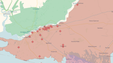 Карта deepstate, Херсонський напрямок