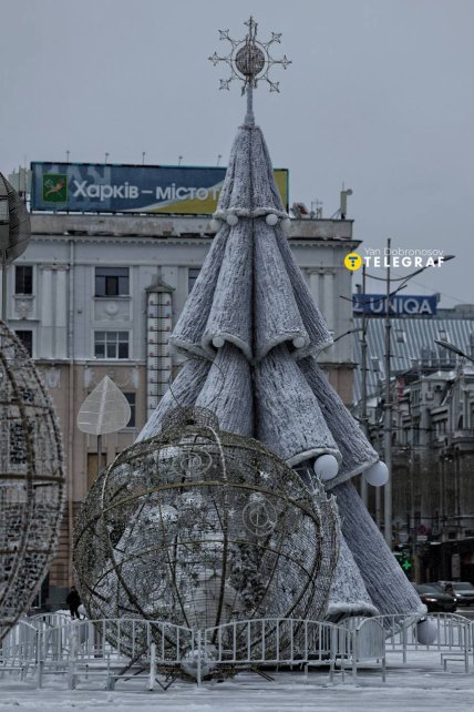 Первый снег в Харькове 2025