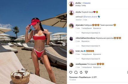 Фото з Інстаграму дружини Паламарчука. Скриншот