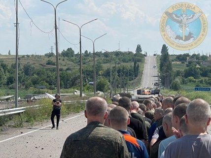 Украинские военные после освобождения из плена