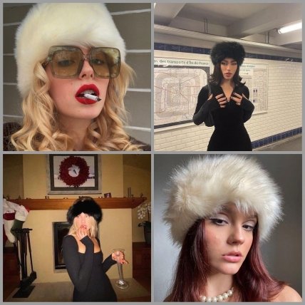 Пушистые повязки с мехом