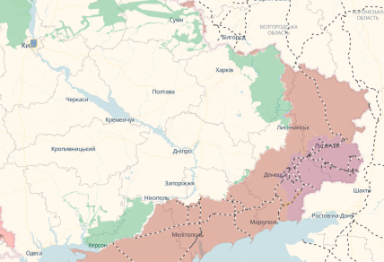 Карта, где сейчас идут бои в Украине 12.10.2026