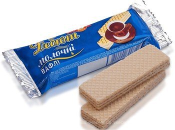 Старый дизайн вафель Дебют молочный вкус