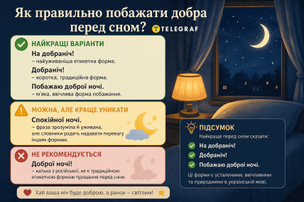 Как правильно пожелать спокойной ночи перед сном