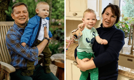 Олег Ляшко, його дружина Росіта і син Сашко