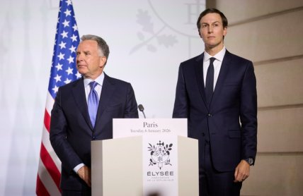 Стів Віткофф та Джаред Кушнер у Парижі. Фото Офіс Президент України