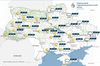 Прогноз погоды на 28 июня 2026, карта погоды