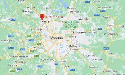 Мега Хімки Москва карта