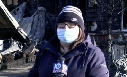 Девушка спасла из огня больную коронавирусом семью