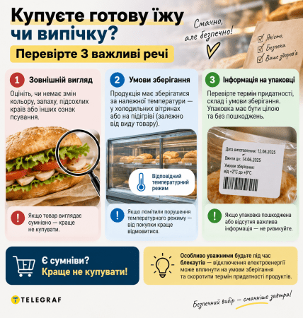 Не забывайте проверять товар. Инфографика: ИИ "Телеграф"