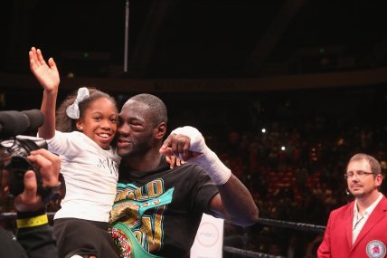 Деонтей Вайлдер із дочкою Наєю