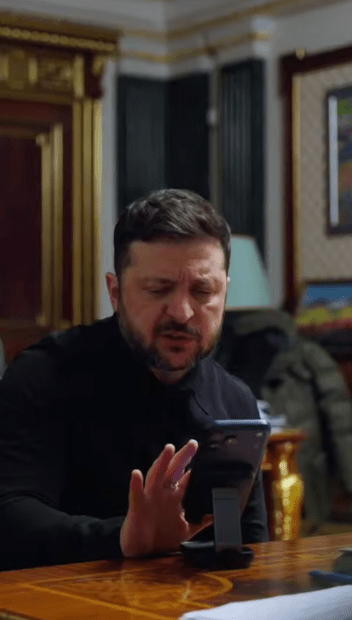 Зеленський розмовляє з Рютте