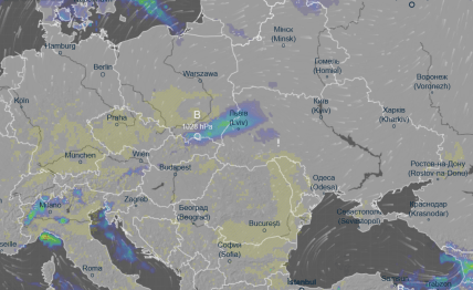 Атмосферний фронт над Львовом 9:00 2 березня