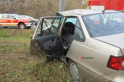 Авария возле поворота на Чайки