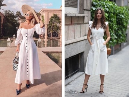 біле плаття на літо