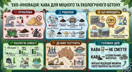 Як кавову гущу перетворюють на будівельний ресурс